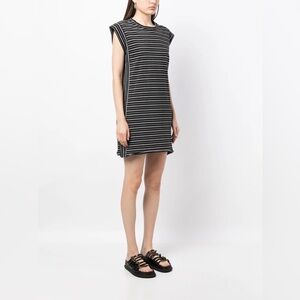 Rag & Bone New York Stripe-print Organic Cotton Dress Extra Small